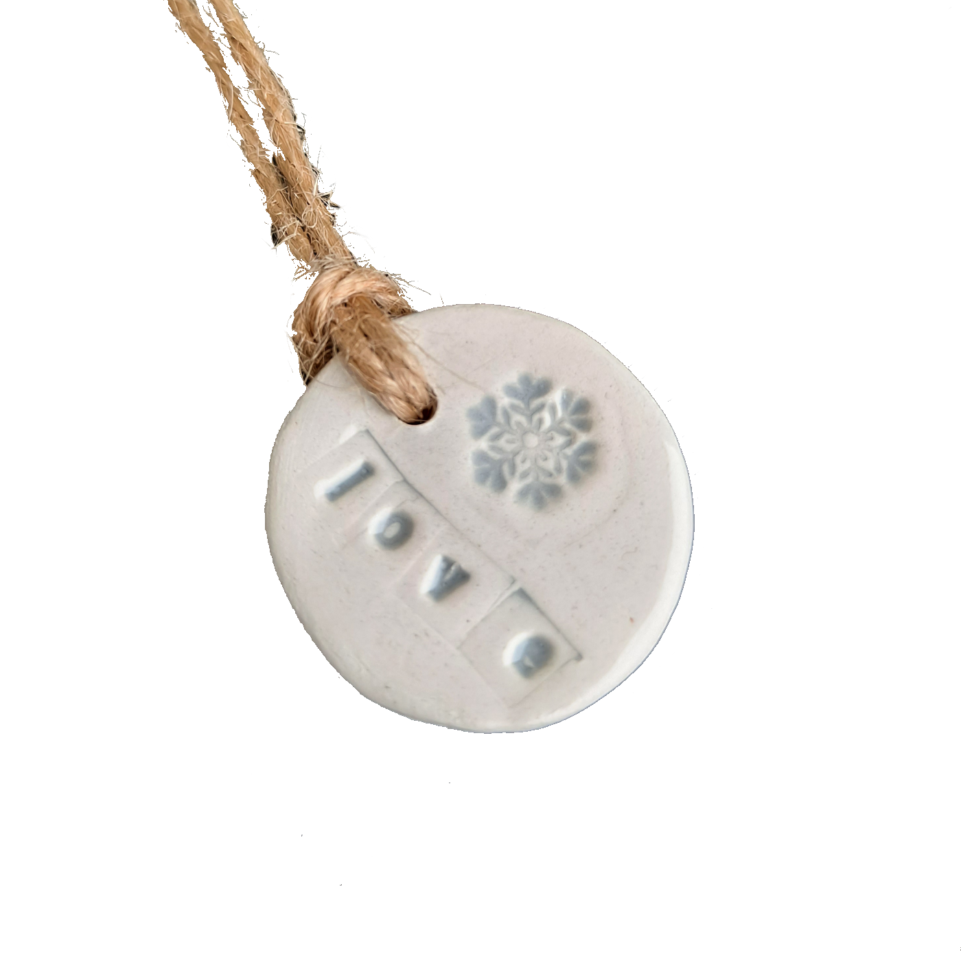 Peace, Joy and Love - Ceramic Adornments