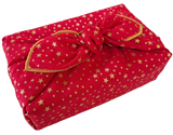 Red Christmas Stars furoshiki wrap