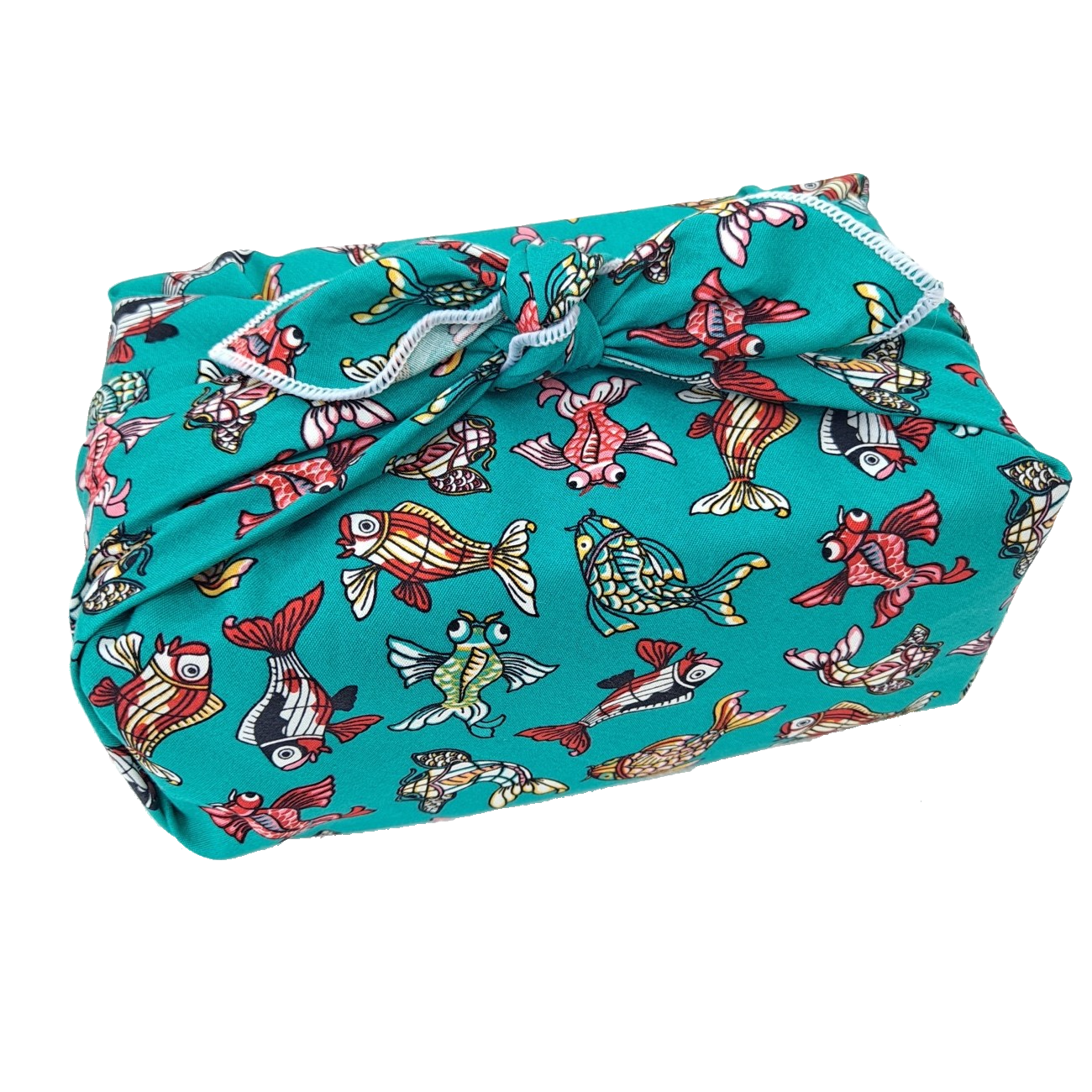 Furoshiki - Fabulous Fishes, Turquoise