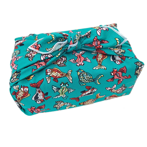 Furoshiki - Fabulous Fishes, Turquoise