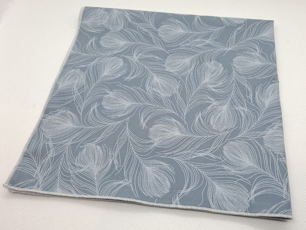 Furoshiki - Feather, Grey