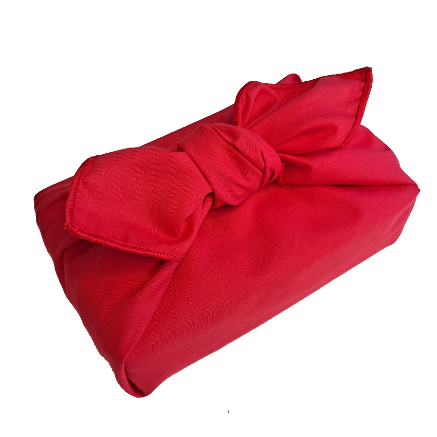Furoshiki - Rich Red with red trim