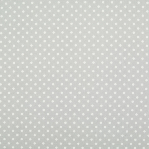 Furoshiki - White Mini Spot, Silver